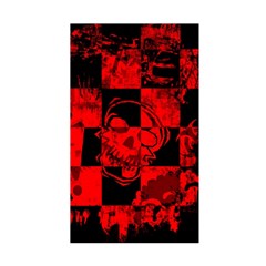 Red Grunge Skull Duvet Cover Double Side (Single Size) from ArtsNow.com Back