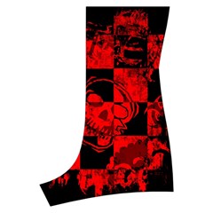 Red Grunge Skull Boyleg Halter Swimsuit  from ArtsNow.com Back Left