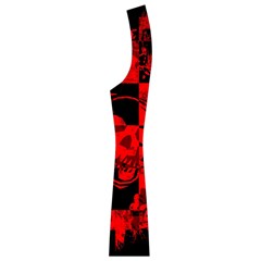 Red Grunge Skull Boyleg Halter Swimsuit  from ArtsNow.com Side Right