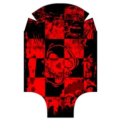 Red Grunge Skull Luggage Cover (Small) from ArtsNow.com Front