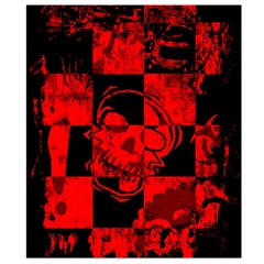 Red Grunge Skull Waist Pouch (Small) from ArtsNow.com Back Strap