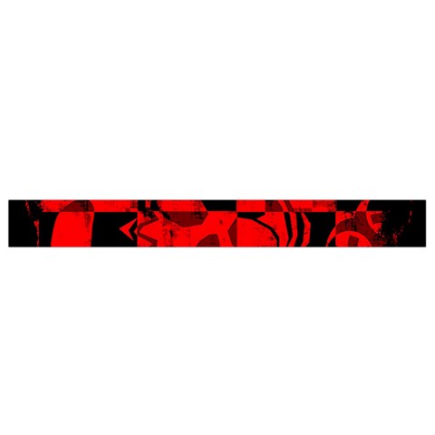 Red Grunge Skull Waist Pouch (Small) from ArtsNow.com Bottom