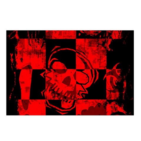 Red Grunge Skull Waist Pouch (Small) from ArtsNow.com Loop
