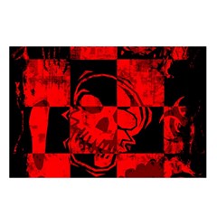 Red Grunge Skull Waist Pouch (Small) from ArtsNow.com Loop