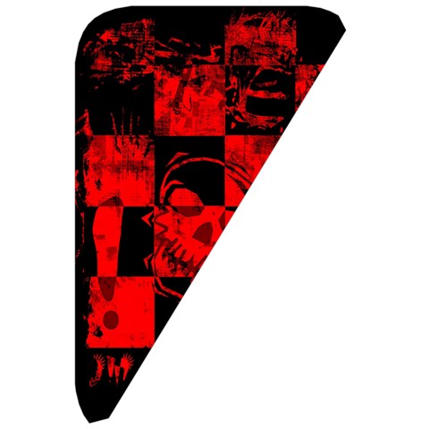 Red Grunge Skull Belt Pouch Bag (Large) from ArtsNow.com Front Right