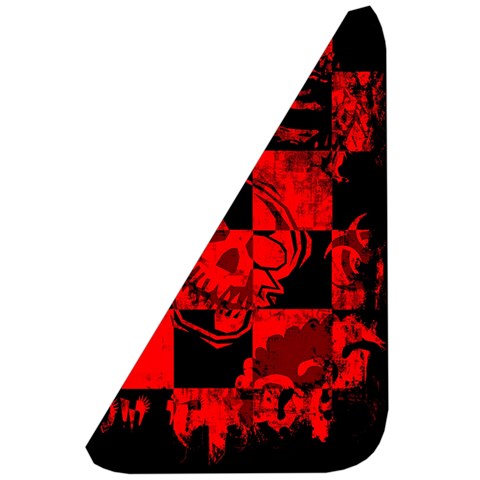 Red Grunge Skull Belt Pouch Bag (Large) from ArtsNow.com Front Left