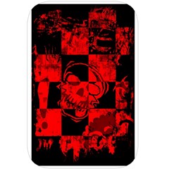 Red Grunge Skull Belt Pouch Bag (Large) from ArtsNow.com Back