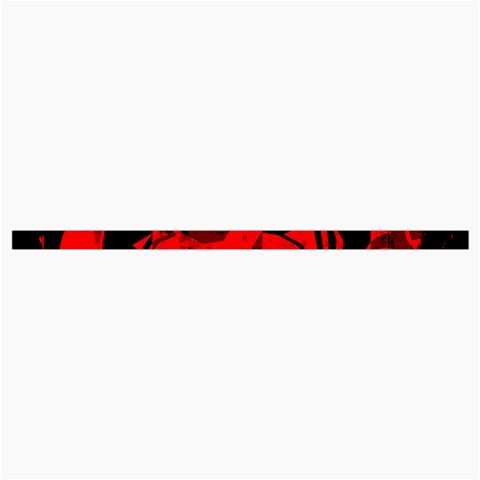 Red Grunge Skull Roll Up Canvas Pencil Holder (M) from ArtsNow.com Strap