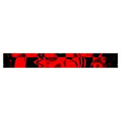 Red Grunge Skull Make Up Case (Small) from ArtsNow.com Zipper Tape Front