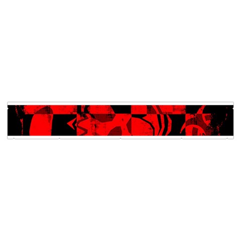 Red Grunge Skull Make Up Case (Medium) from ArtsNow.com Zipper Back