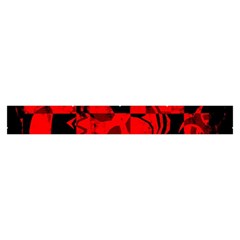 Red Grunge Skull Make Up Case (Large) from ArtsNow.com Zipper Front