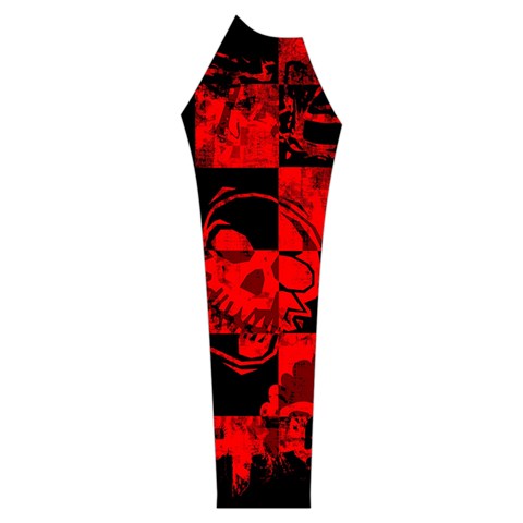 Red Grunge Skull Women s Long Sleeve Raglan Tee from ArtsNow.com Sleeve Right