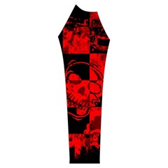 Red Grunge Skull Women s Long Sleeve Raglan Tee from ArtsNow.com Sleeve Right