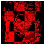 Red Grunge Skull Lightweight Scarf 