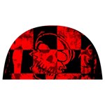 Red Grunge Skull Anti scalding pot cap