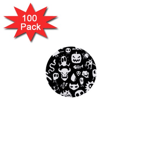 Monsters 1  Mini Buttons (100 pack)  from ArtsNow.com Front