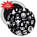 Monsters 3  Magnets (10 pack) 