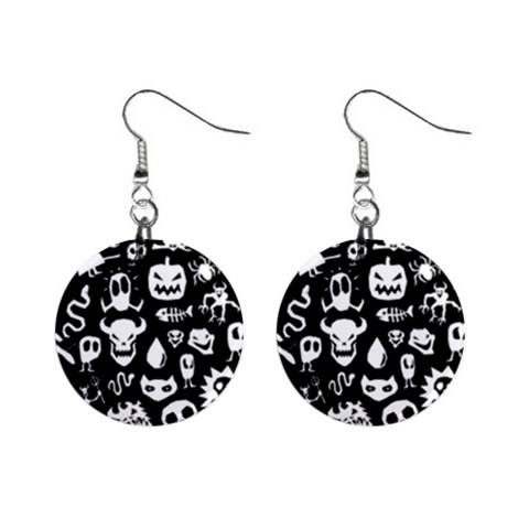 Monsters Mini Button Earrings from ArtsNow.com Front