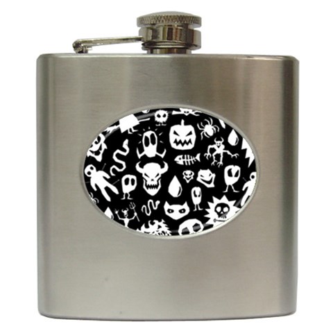 Monsters Hip Flask (6 oz) from ArtsNow.com Front