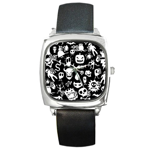 Monsters Square Metal Watch from ArtsNow.com Front