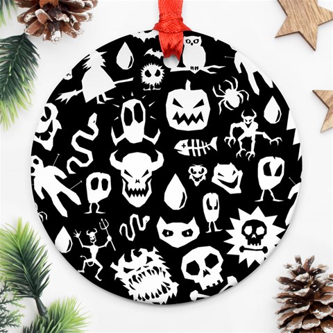 Monsters Round Ornament (Two Sides) from ArtsNow.com Front