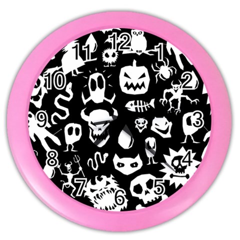 Monsters Color Wall Clock from ArtsNow.com Front