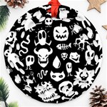 Monsters Round Filigree Ornament (Two Sides)