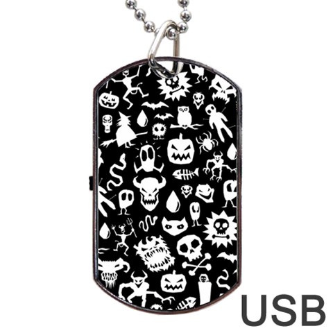 Monsters Dog Tag USB Flash (One Side) from ArtsNow.com Front