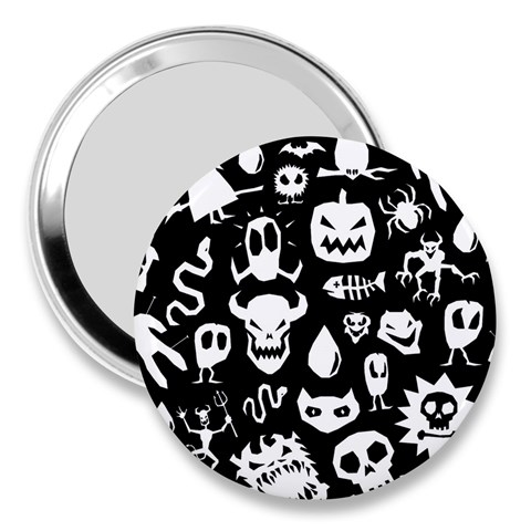 Monsters 3  Handbag Mirrors from ArtsNow.com Front