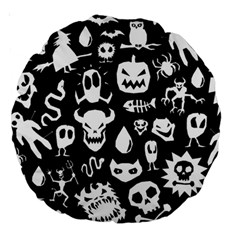 Monsters Large 18  Premium Round Cushions from ArtsNow.com Front