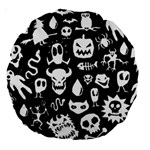 Monsters Large 18  Premium Round Cushions