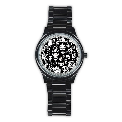Monsters Stainless Steel Round Watch from ArtsNow.com Front