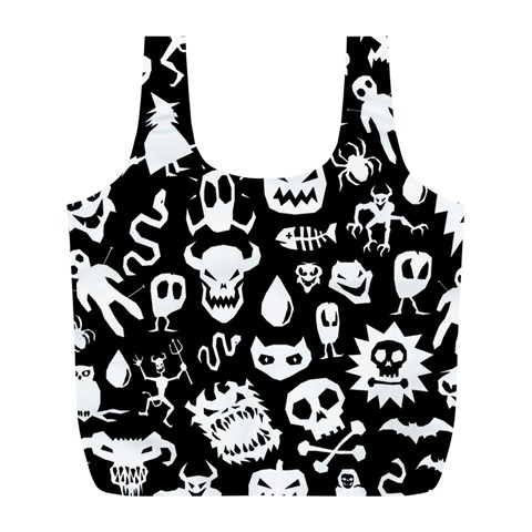 Monsters Full Print Recycle Bag (L) from ArtsNow.com Front