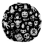 Monsters Large 18  Premium Flano Round Cushions