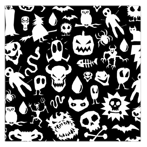 Monsters Large Satin Scarf (Square) from ArtsNow.com Front