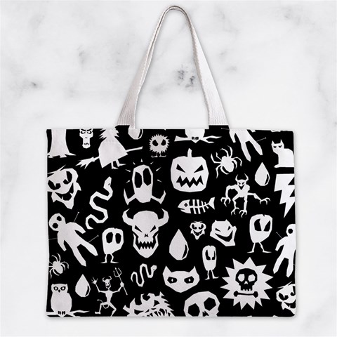 Monsters Zipper Mini Tote Bag from ArtsNow.com Front