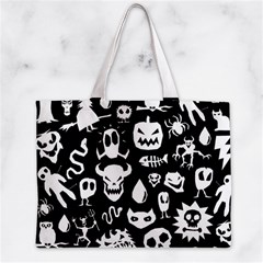 Monsters Zipper Mini Tote Bag from ArtsNow.com Front