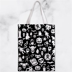 Monsters Zipper Classic Tote Bag from ArtsNow.com Back