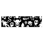 Monsters Satin Scarf (Oblong)