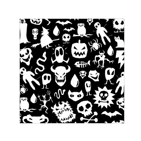 Monsters Small Satin Scarf (Square) from ArtsNow.com Front