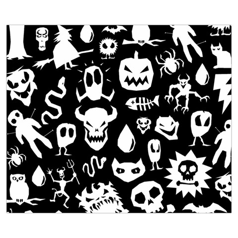 Monsters Zipper Medium Tote Bag from ArtsNow.com Front