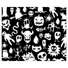 Monsters Zipper Medium Tote Bag from ArtsNow.com Back