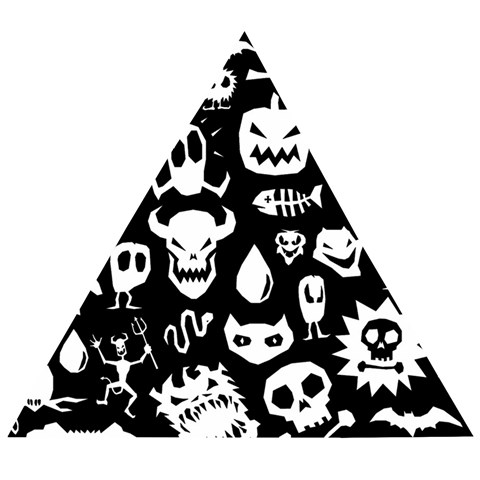 Monsters Wooden Puzzle Triangle from ArtsNow.com Front