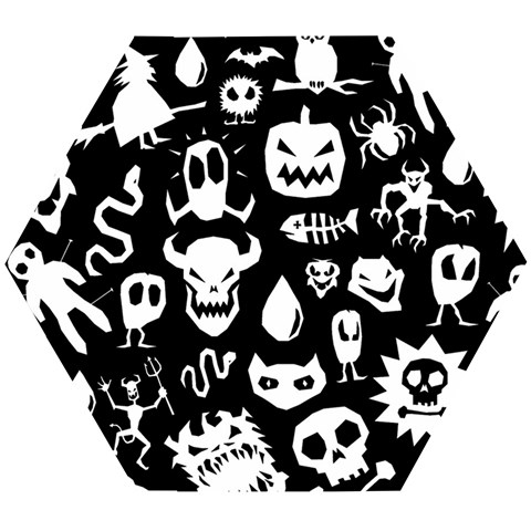 Monsters Wooden Puzzle Hexagon from ArtsNow.com Front