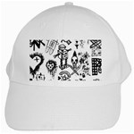 Scene Kid Sketches White Cap