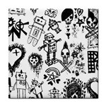 Scene Kid Sketches Tile Coaster