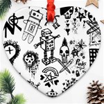 Scene Kid Sketches Ornament (Heart)
