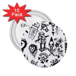 Scene Kid Sketches 2.25  Buttons (10 pack) 