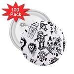Scene Kid Sketches 2.25  Buttons (100 pack) 
