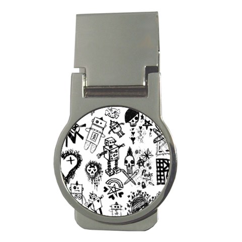 Scene Kid Sketches Money Clips (Round)  from ArtsNow.com Front
